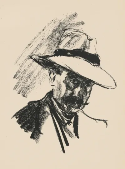 Selbstbildnis (Self-Portrait) from Deutsche Graphiker der Gegenwart (German Printmakers of Our Time)