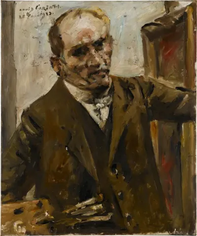 Selbstporträt mit Palette