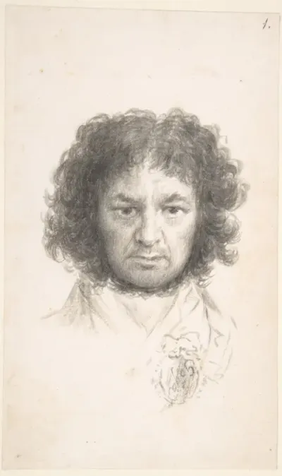 Self-Portrait — Goya (Francisco de Goya y Lucientes) Kanvas Tablo