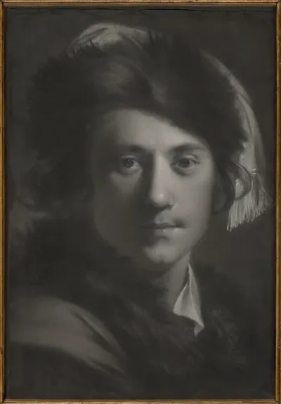 Self-Portrait in a Fur Cap