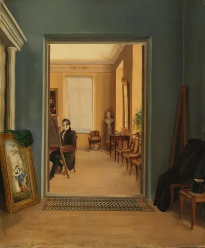 Self-Portrait in a St. Petersburg Studio