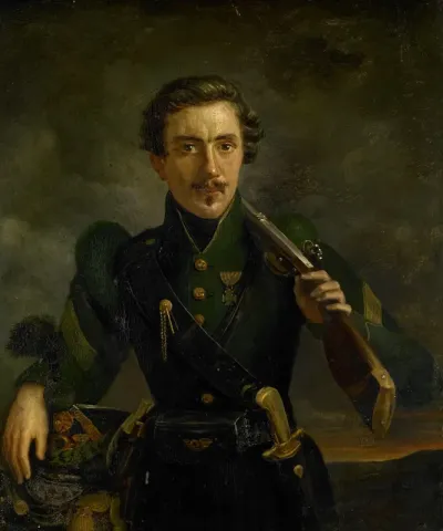 Self Portrait in the Uniform of the Jagers