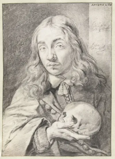 Self-portrait with a Skull
