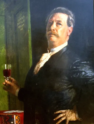 Self-portrait with a Wine Glass