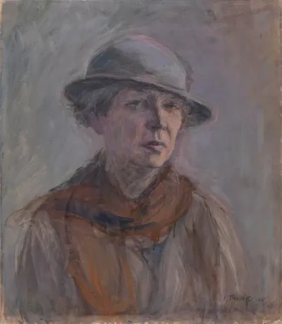 Self-Portrait with Hat