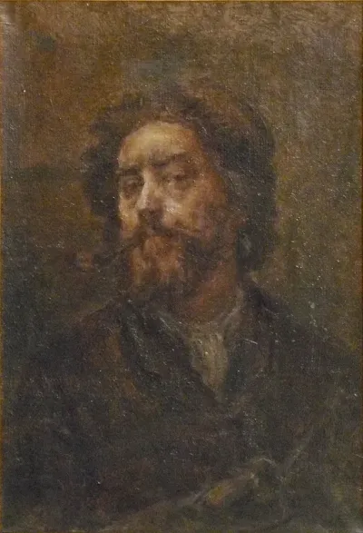 Self-portrait with Pipe