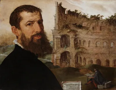 Self Portrait with the Colosseum