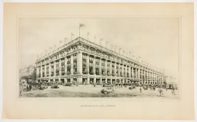 Selfridge & Co. Department Store, London, England, Perspective Rendering