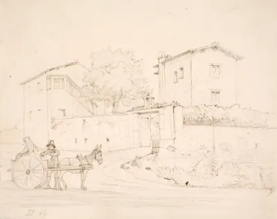 Æselkøretøj udenfor Porta del Popolo