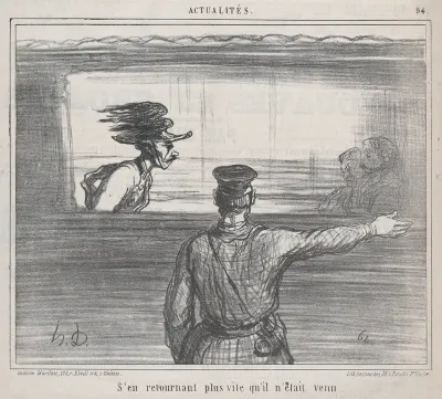 S'en retournant plus vite..., from "Actualités"