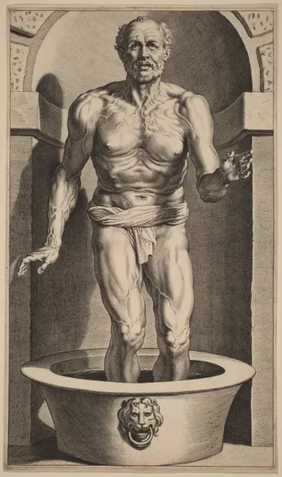 Seneca Standing in the Bath