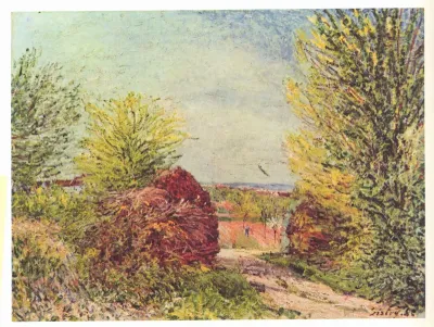 Sentier à Veneux-Nadon au printemps