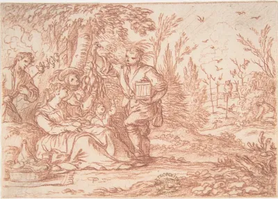 September (one of a series representing the labors of the months)