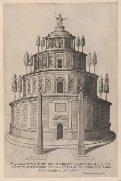 Sepulchre of Augustus, from "Speculum Romanae Magnificentiae"