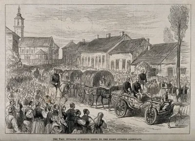 Serbo-Turkish War: English surgeons going with ambulances to the Battle of Alexinatz
