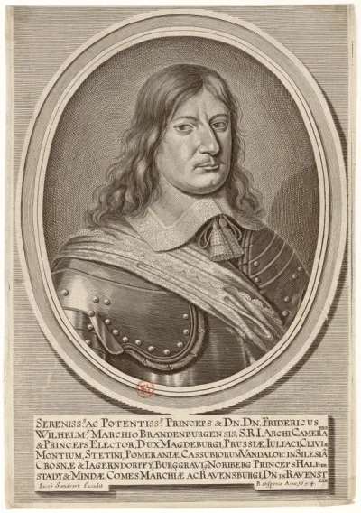Serenissimus ac Potentissimus Princeps et Dn. Dn. Fridericus Wilhelmus Marchio Brandenburgensis S.R.I. ArchiCamerarius [...] Iacob Sandrart excudit