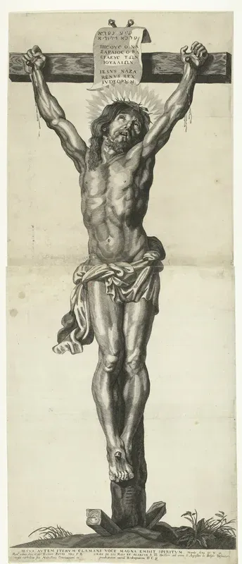 Serie van Ecce Homo, de gekruisigde Christus, Maagd Maria en Johannes de Evangelist