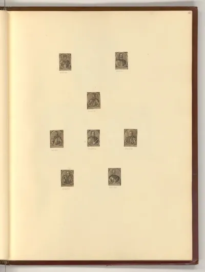 Serie von Herrscherporträts