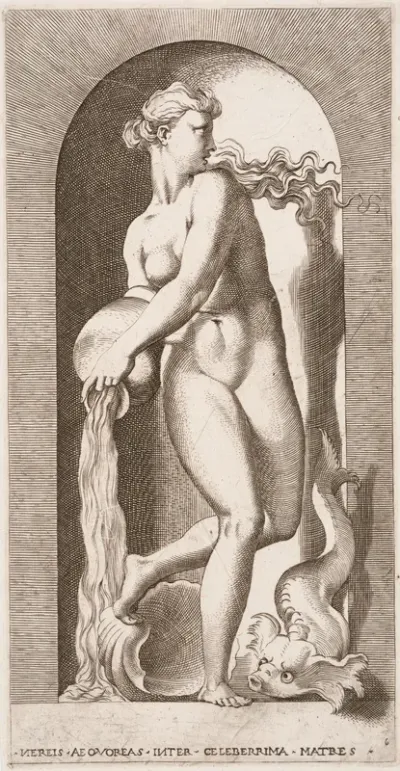 series of 20 engravings depicting mythological gods and goddesses