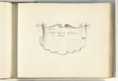 Serietitel voor de groep van vaandels veroverd bij Ath, 1706