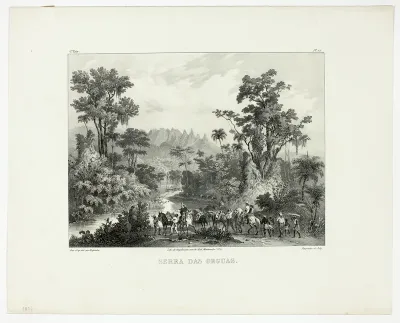 Serra das Orguas, plate 15 from Landscapes, volume 1 of Voyage pittoresque dans le Brésil