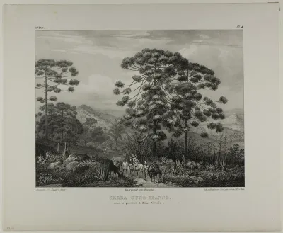 Serra Ouro-Branco in the Province of Minas Geraës, plate 4 from Landscapes, volume 1 of Voyage pittoresque dans le Brésil