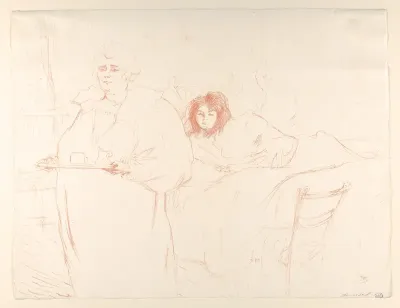Serving Breakfast (Madame Baron and Mademoiselle Popo), from "Elles"