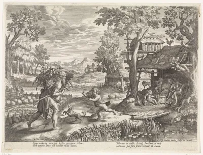 Set begroet Adam bij diens terugkomst van het veld