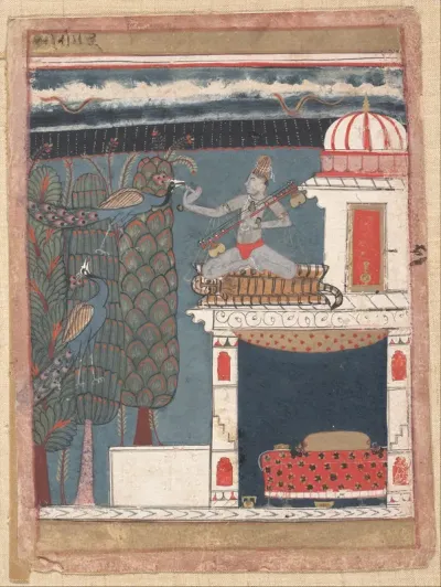 Setmalar Ragini:  Folio from a ragamala series (Garland of Musical Modes)
