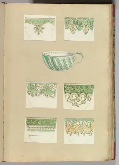 Seven Designs for Decorated Cups