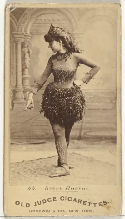 Seven Ravens, from the Actors and Actresses series (N171) for Old Judge Cigarettes
