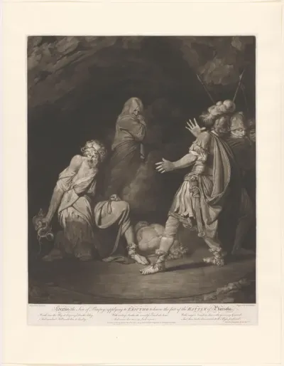 Sextus Pompeius raadpleegt Erictho over de Slag bij Pharsalus