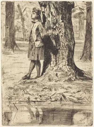Seymour Standing under a Tree