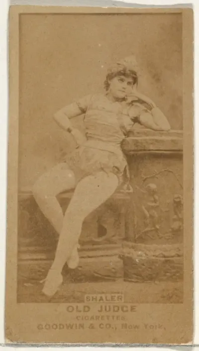Shaler, from the Actors and Actresses series (N171) for Old Judge Cigarettes