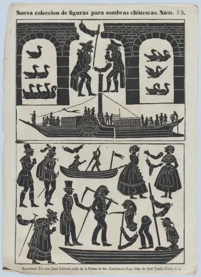 Sheet 15 of figures for Chinese shadow puppets