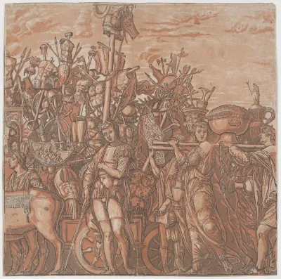 Sheet 3: The trophies of war, from "The Triumph of Julius Caesar"
