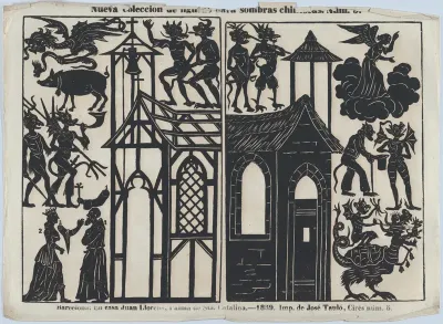 Sheet 5 of figures for Chinese shadow puppets