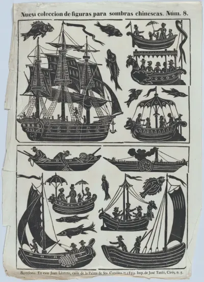 Sheet 8 of figures for Chinese shadow puppets