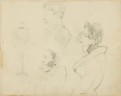Sheet of Caricatures