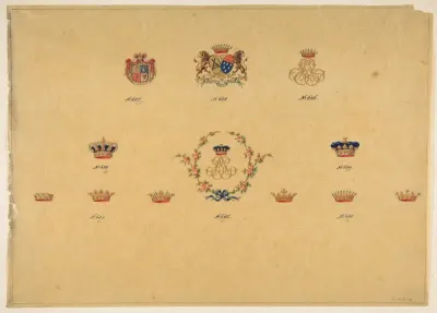 Sheet of Monogram Designs