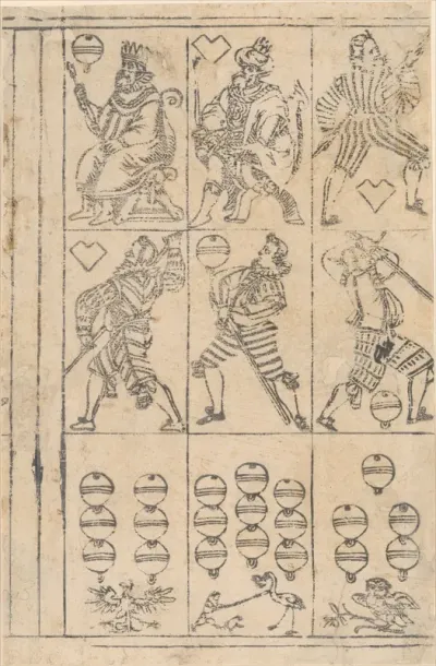 Sheet of Playing Cards