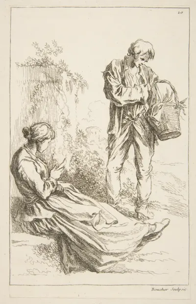 Sheet of Sketches, from "Livre d’étude d’après les desseins originaux de Blomart"