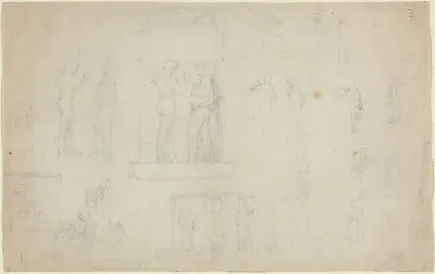 Sheet of Sketches [recto and verso]