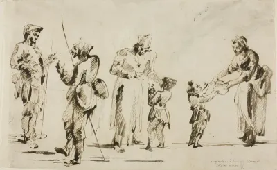 Sheet of Sketches: Six Figures