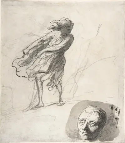 Sheet of Studies with a Dancer