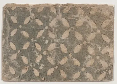 Sheet with faded floral pattern