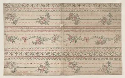 Sheet with garland designs