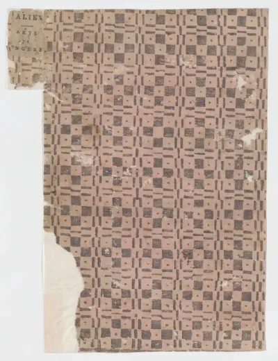 Sheet with overall checkerboard pattern