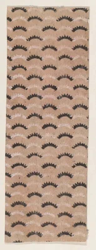 Sheet with overall curved line pattern