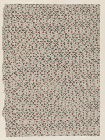 Sheet with overall dot and line pattern